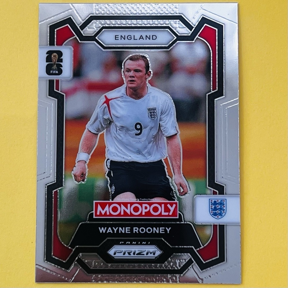 2026 Panini Prizm Monopoly FIFA World Cup Wayne Rooney Silver Prizm England #27‎